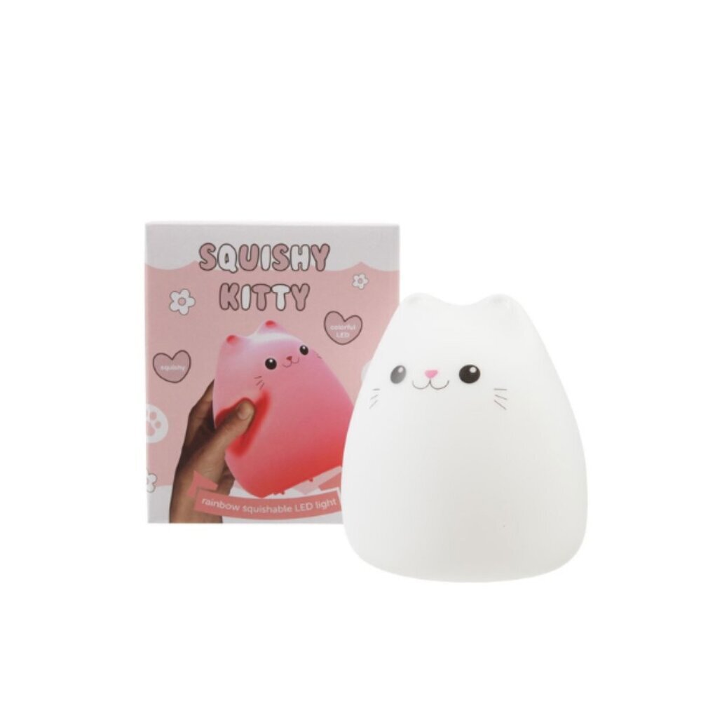 Squishy Kitty LED Night Light Cat Lamp Kawaii Color Changing Kids Bedroom Light - Picture 5 of 5